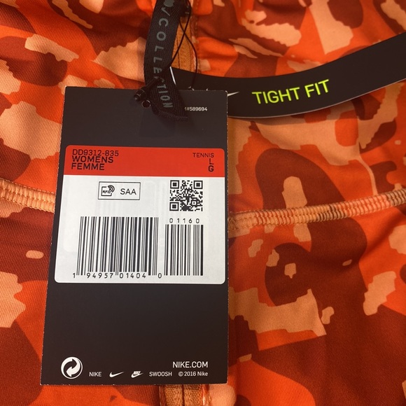 Nike Naomi Osaka Tennis sports leggings size large tightfit colorful camouflage - Picture 6 of 8